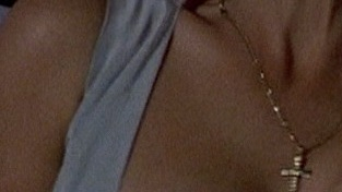 Jamie Lee Curtis Nude as Louisa Pendel. Breasts, cleavage, hand on breast. 729878