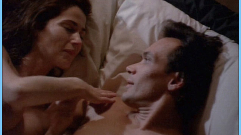 Kim Delaney Naked in NYPD Blue. Breasts, couple in bed, nude. 653371