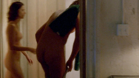 Kim Delaney Nude as Det. Diane Russell. Breasts, butt, doorway. 840152