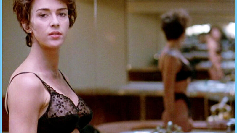 Sexiest Scenes of Simone Rosset from Hidden Assassin. Underwear, bathroom, black bra. 539699