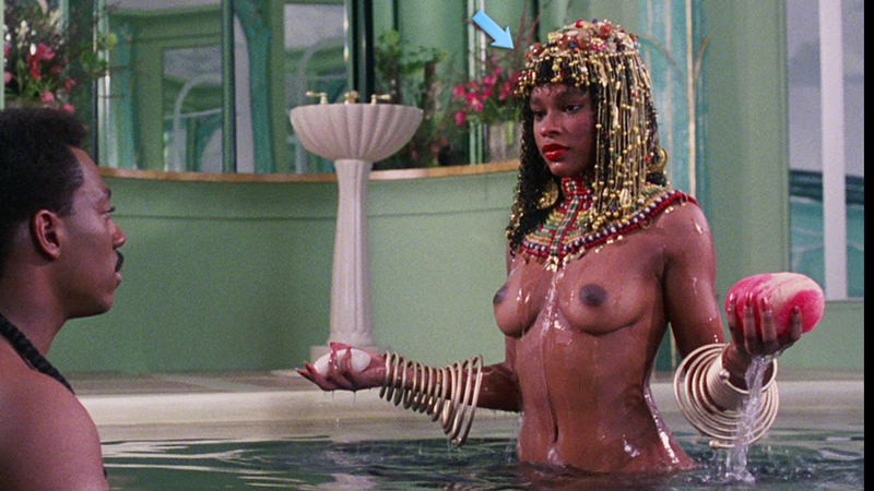 Bather / Dancer from Coming to America Naked. Breasts, black hair, curly hair. 671057