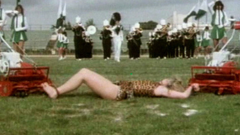 Sexiest Scenes of Mary Graves from Wacko. Underwear, cheetah one piece, laying down. 604919