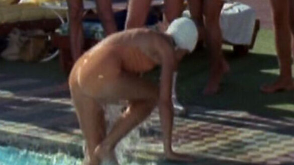 Hottest Jill Munroe Scenes. Sexy, SFW, orange swimsuit. 654387