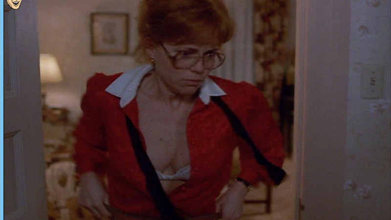 Sexiest Scenes of Lilah Krytsick from Punchline. Underwear, cleavage, red dress. 591857