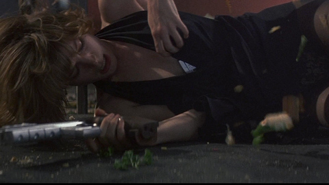 Bridget Fonda in Point of No Return (1993) Underwear Black Dress Black Stockings 678056