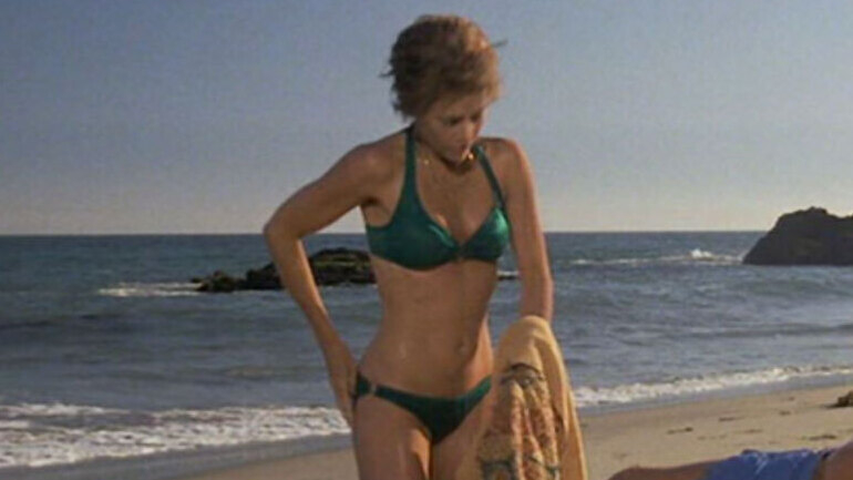 Hottest Jane Fonda Scene in California Suite. Bikini, SFW, beach. 552602