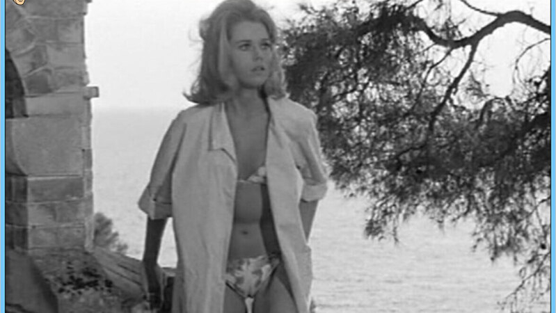 Hottest Melinda Scenes. Bikini, SFW, black and white. 613323