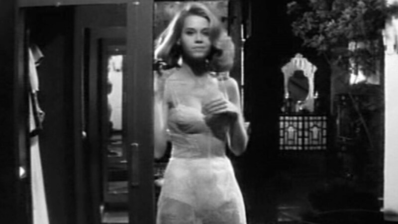 Hottest Jane Fonda Scene in Joy House. Sexy, SFW, black and white. 613322