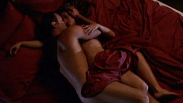 Hottest Natasha Charles Scenes. Sexy, brunette, couple in bed. 654447