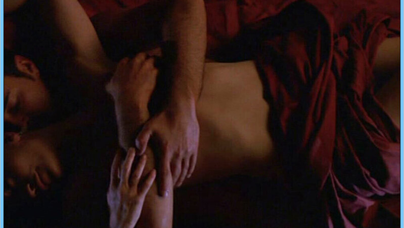 Sexiest Rebecca Gayheart Scene in Nip/Tuck. Sexy, arm covering breasts, couple in bed. 654445
