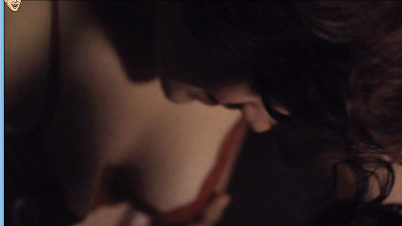 Hottest Annabeth Gish Scene in The Last Supper. Underwear, black bra, brunette. 542474