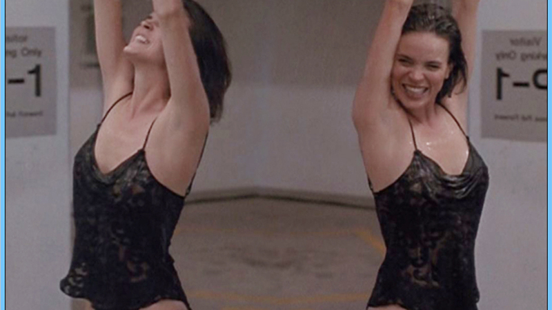 Hottest Elizabeth Gracen Scene in Lower Level. Underwear, black panties, black top. 542612
