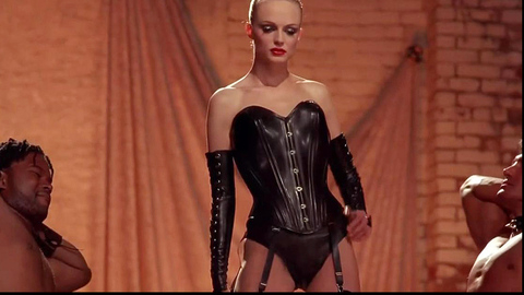 Heather Graham in The Guru (2002) Sexy Black Corset Black Panties 672472