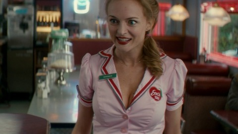 Heather Graham in Horns (2013) Sexy Diner Red Lipstick 755451