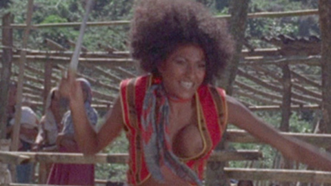 Pam Grier in The Big Bird Cage (1972) Breasts Afro Black 699606