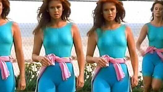 Sexiest Sharon Stevens Scenes. Sexy, SFW, blue spandex. 554614