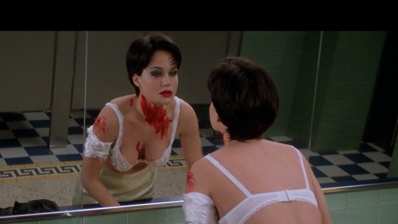 Hottest Carla Gugino Scene in Snake Eyes. Underwear, SFW, black hair. 732110