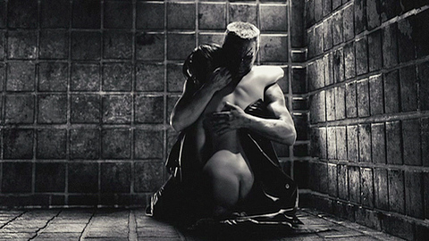 Carla Gugino Naked in Sin City. Butt, black and white, couple. 671905