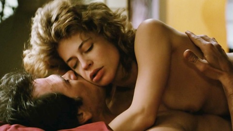 Linda Hamilton Naked as Nina. Breasts, bed, couple. 761589