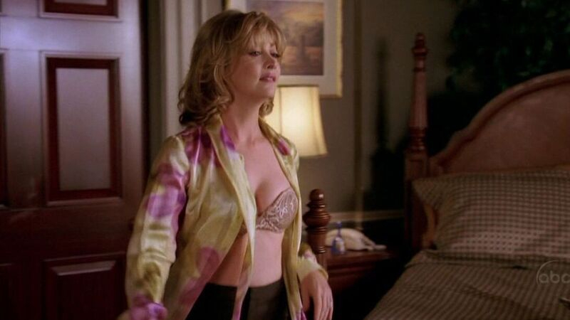 Hottest Sharon Lawrence Scene in Desperate Housewives. Underwear, bedroom, cleavage. 661286
