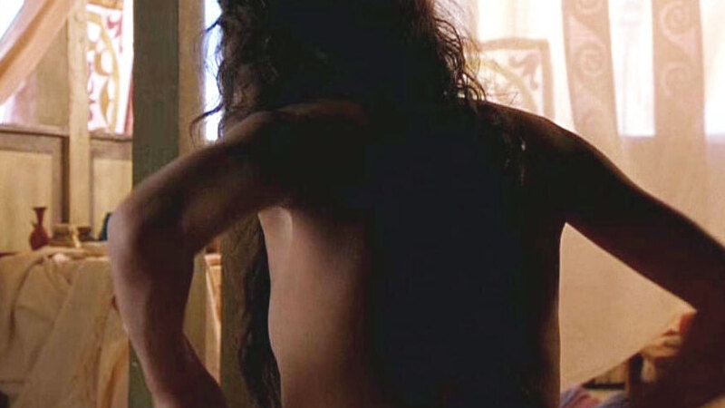 Sexiest Debra Messing Scene in Jesus. Sexy, back exposed, brunette. 563245