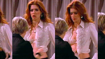 Hottest Grace Adler Scenes. Underwear, SFW, cleavage. 655515