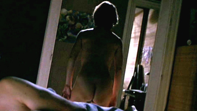 Irène Jacob Naked in Mille millièmes. Butt, back exposed, black hair. 599689