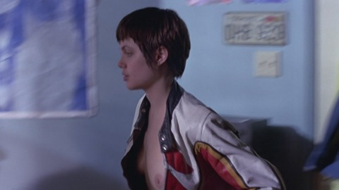 Angelina Jolie Nude as Kate Libby / 'Acid Burn'. Breasts, brunette, nude. 771596