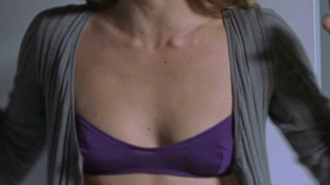 Milla Jovovich in No Good Deed (2002) Sexy Underwear Blonde Purple Bra 768371