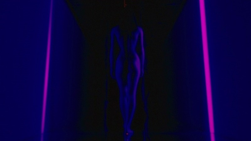 Milla Jovovich Nude in Ultraviolet. Butt, back exposed, black hair. 740266