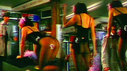 Sexiest Margot Kidder Scene in Mob Story. Sexy, black lingerie, butt through pants. 638821