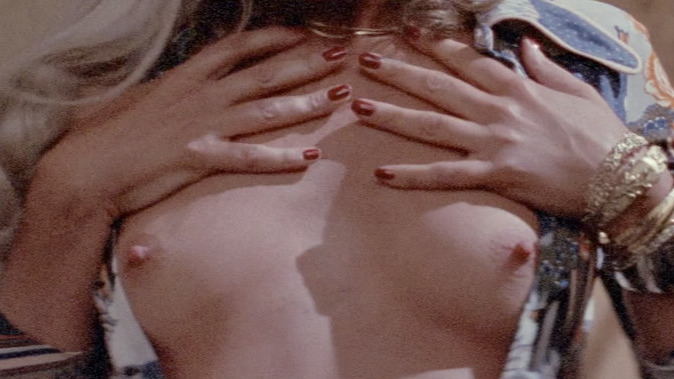 Sally Kirkland Nude as Hooker. Breasts, blonde, blue eye shadow. 810476