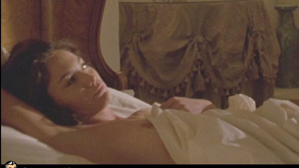 Diane Lane Nude in Chaplin. Breasts, brunette, laying in bed. 693352