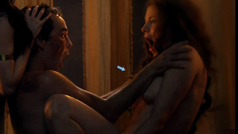 Lucy Lawless Nude in Spartacus: Gods of the Arena. Breasts, FFM, Group Sex. 692944
