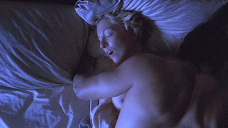 Sheryl Lee Naked in Kingpin. Breasts, blonde, couple in bed. 657139
