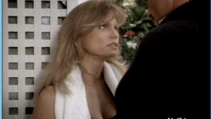 Sexiest Kay Lenz Scene in Physical Evidence. Sexy, SFW, black top. 604447