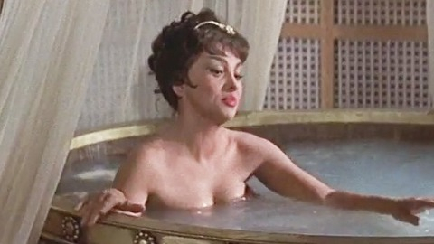 Gina Lollobrigida in Solomon and Sheba (1959) Sexy Bathtub Brunette 763998