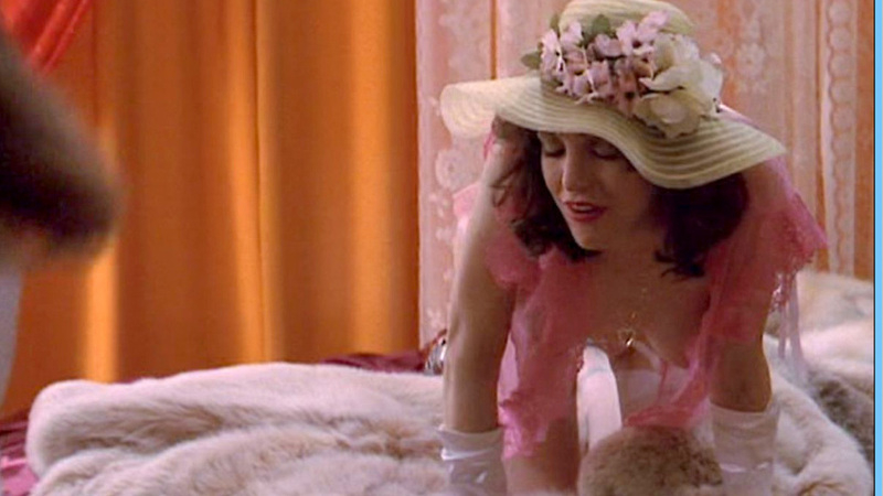 Courtney Love Naked as Althea Leasure. Breasts, fur blanket, hanging breasts. 547455