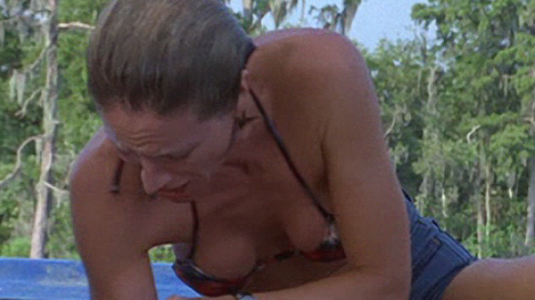 Heaven's Prisoners's Sexiest Scenes with Kelly Lynch. Bikini, bending over, cleavage. 672060