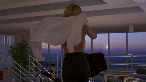 Kelly Lynch in Desperate Hours (1990) Sexy Loft Apartment Putting On Shirt 763435