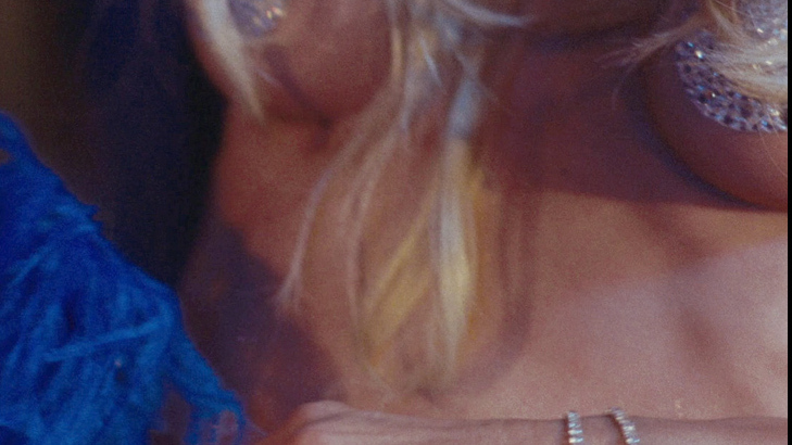 Sexiest Harriet Scenes. Sexy, blue feathers, nipples covered. 696748