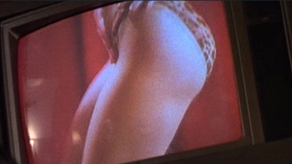 Hottest Salma Hayek Scene in Four Rooms. Bikini, SFW, on tv screen. 539132