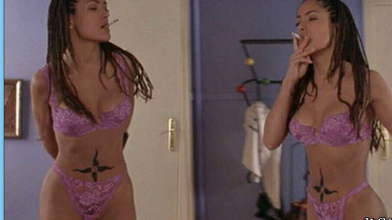 Sexiest Salma Hayek Scene in Living It Up. Underwear, Latina, SFW. 589333