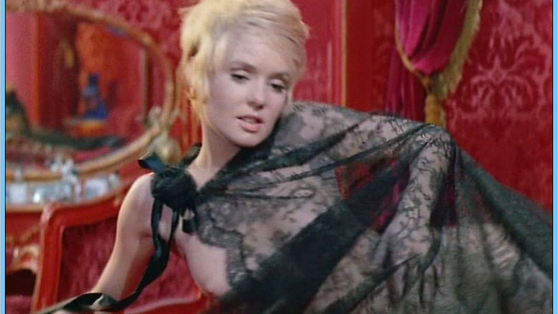 Joey Heatherton Nude as Anne. Breasts, black lace fabric, nude. 538910