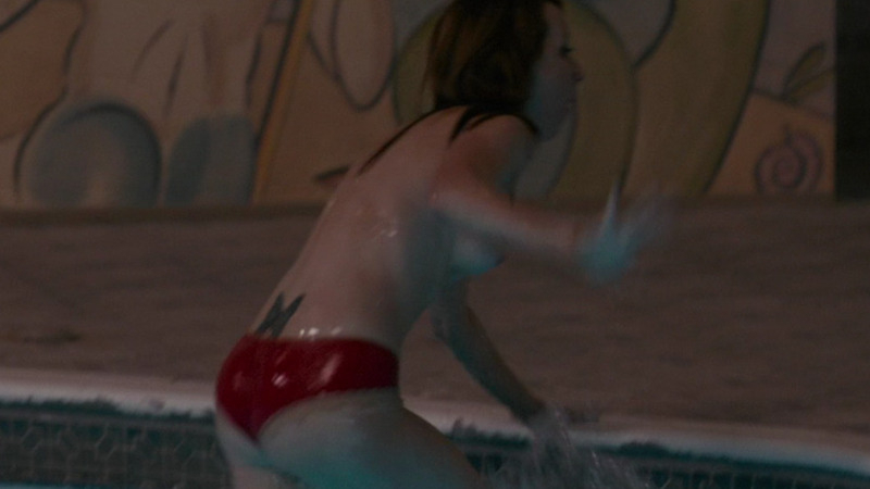 Anne Heche Naked in Cedar Rapids. Underwear, Breasts, brunette, getting out of pool. 791311