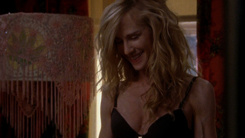Sexiest Scenes of Grace Hanadarko from Saving Grace. Underwear, SFW, black bra. 673001