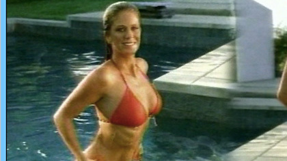 Sexiest Rachel Hunter Scene in Stacy's Mom. Bikini, SFW, black corset. 618127