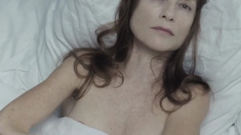Isabelle Huppert Naked in Abuse of Weakness. Breasts, brunette, long hair. 751381