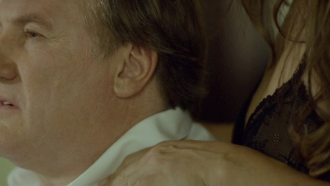 Elizabeth Hurley in Viktor (2014) Underwear Black Lace Lingerie Sexy 755780