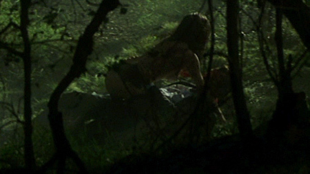 Nudes of Agatha Sparrow / Fabrizia from The Number 23. Breasts, Butt, Body Double, forest, night. 681780